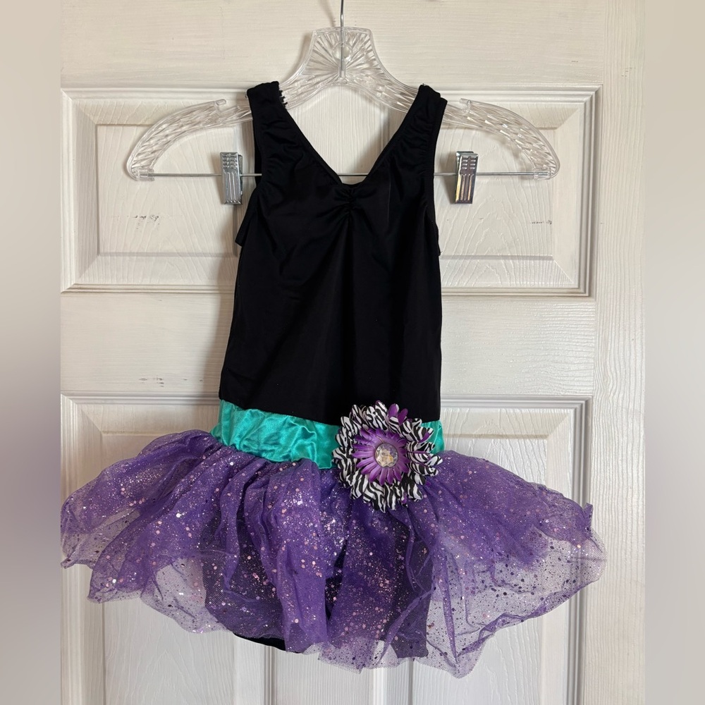 Kids Black and Purple Tutu Costume